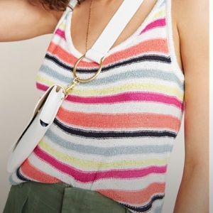 Anthropologie striped sweater tank, Sz S